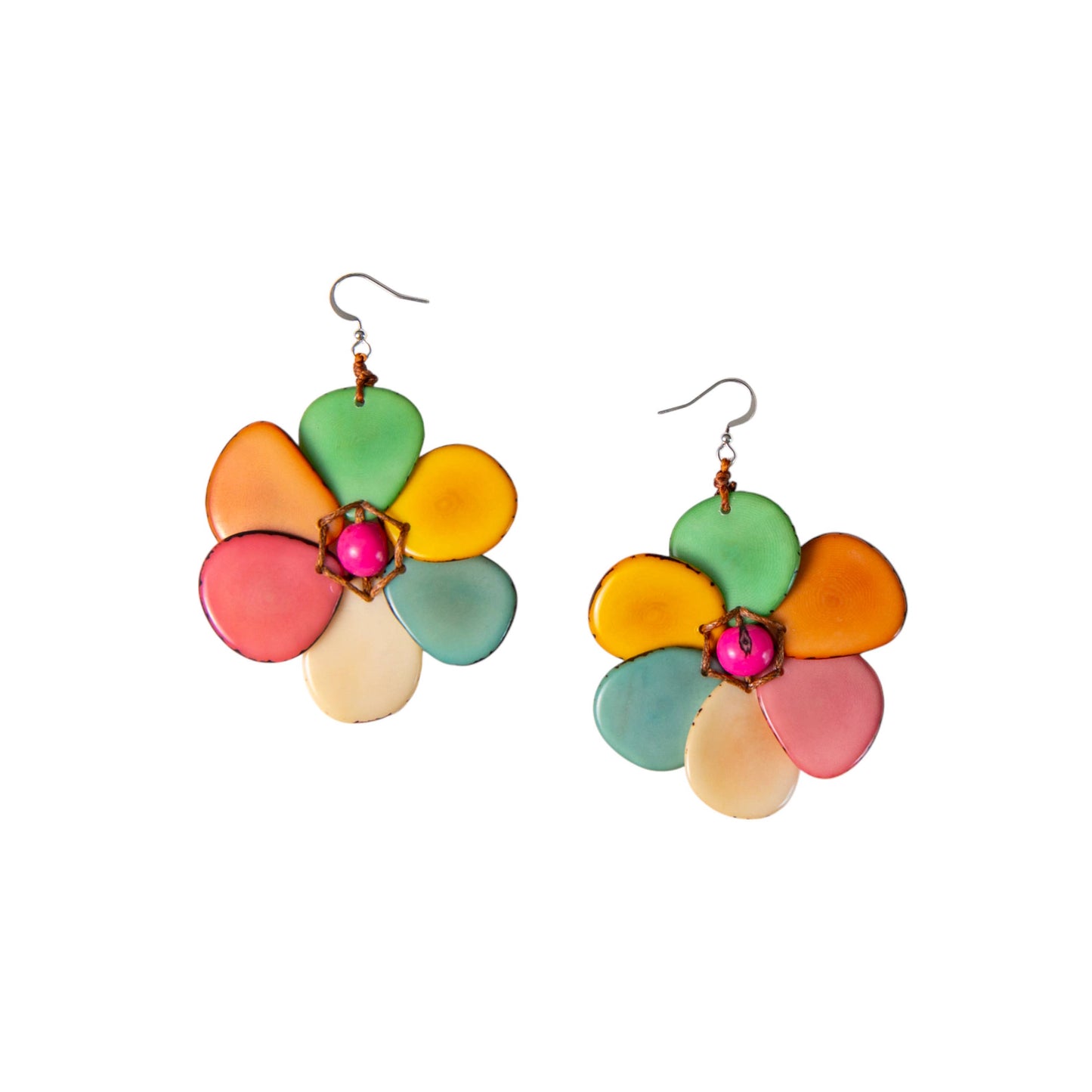 Organic Tagua Jewelry - Rosalia Earrings