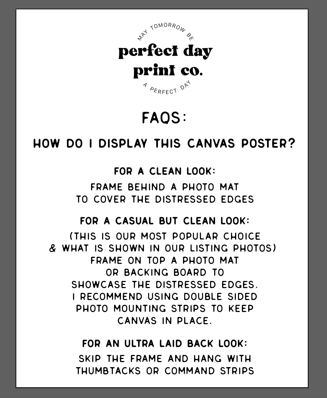 Perfect Day Print Co - Camp More Canvas Art Print, Camping Wall Decor 8x10