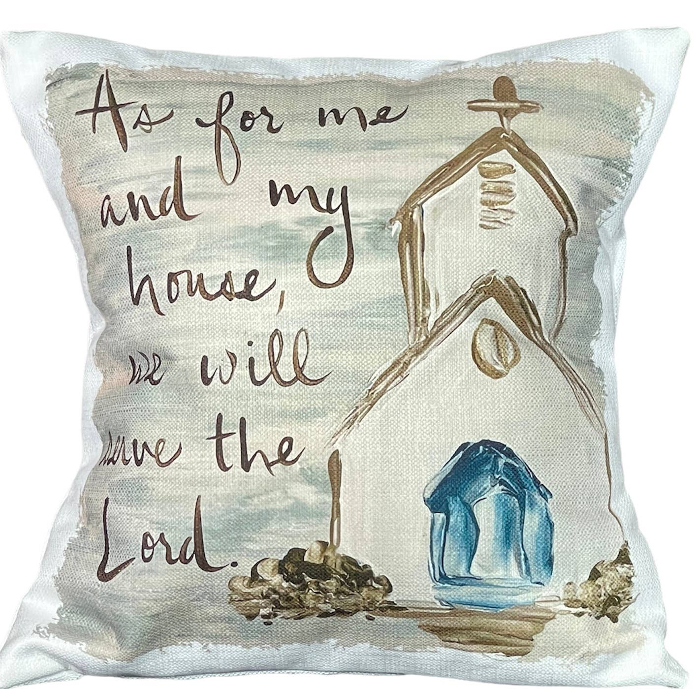 Southern Cotton Mill - As for me and my house pillow