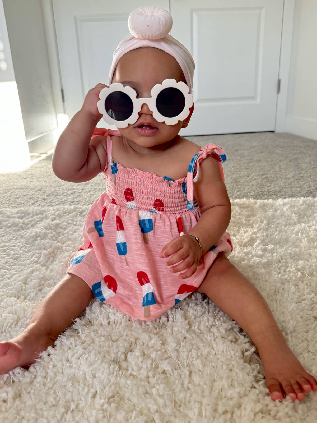 SIIX Collection - Popsicle Pink / Organic Smocked Set (Baby - Kids)