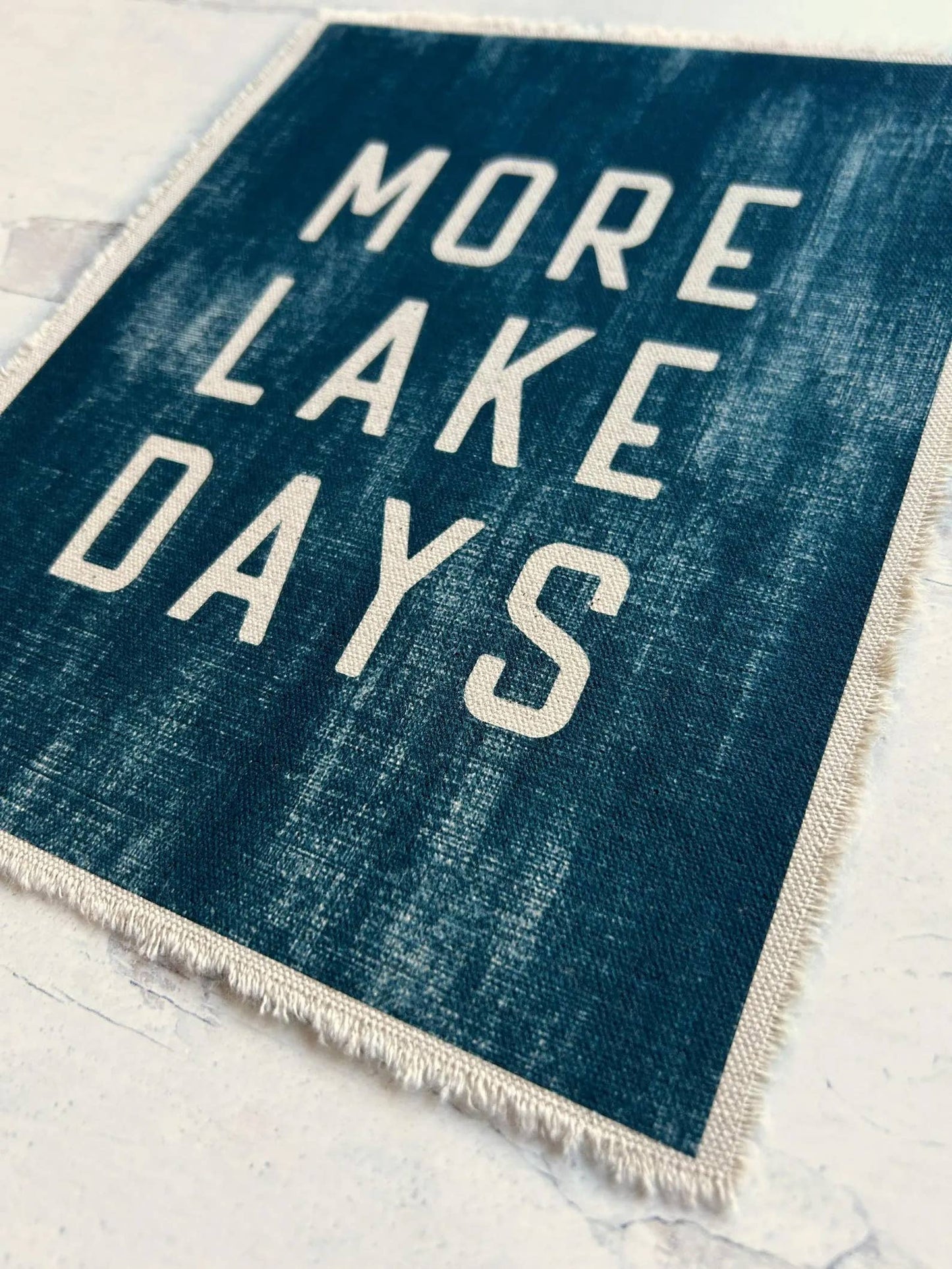 Perfect Day Print Co - More Lake Days Canvas Art Print, Lake House Wall Art Flag