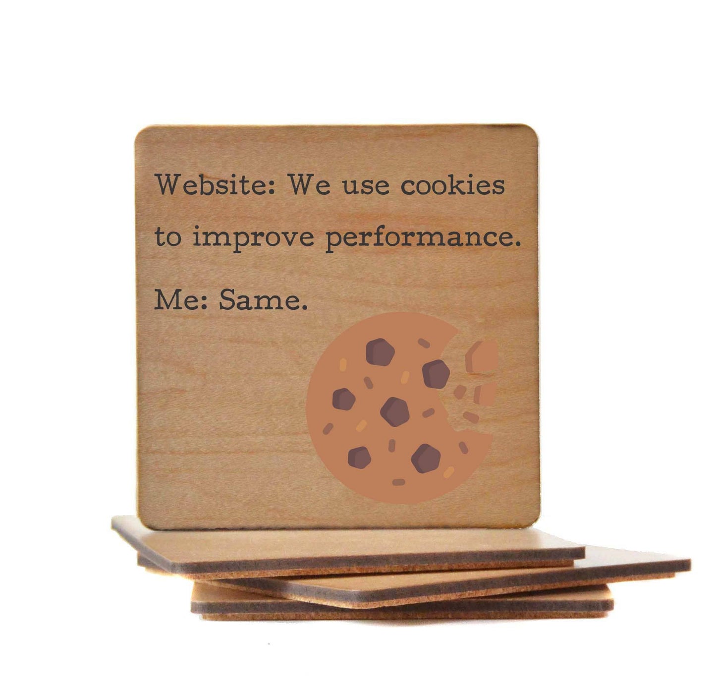 Driftless Studios - We Use Cookies Funny It Gift Drink Coasters - Coasters Gift