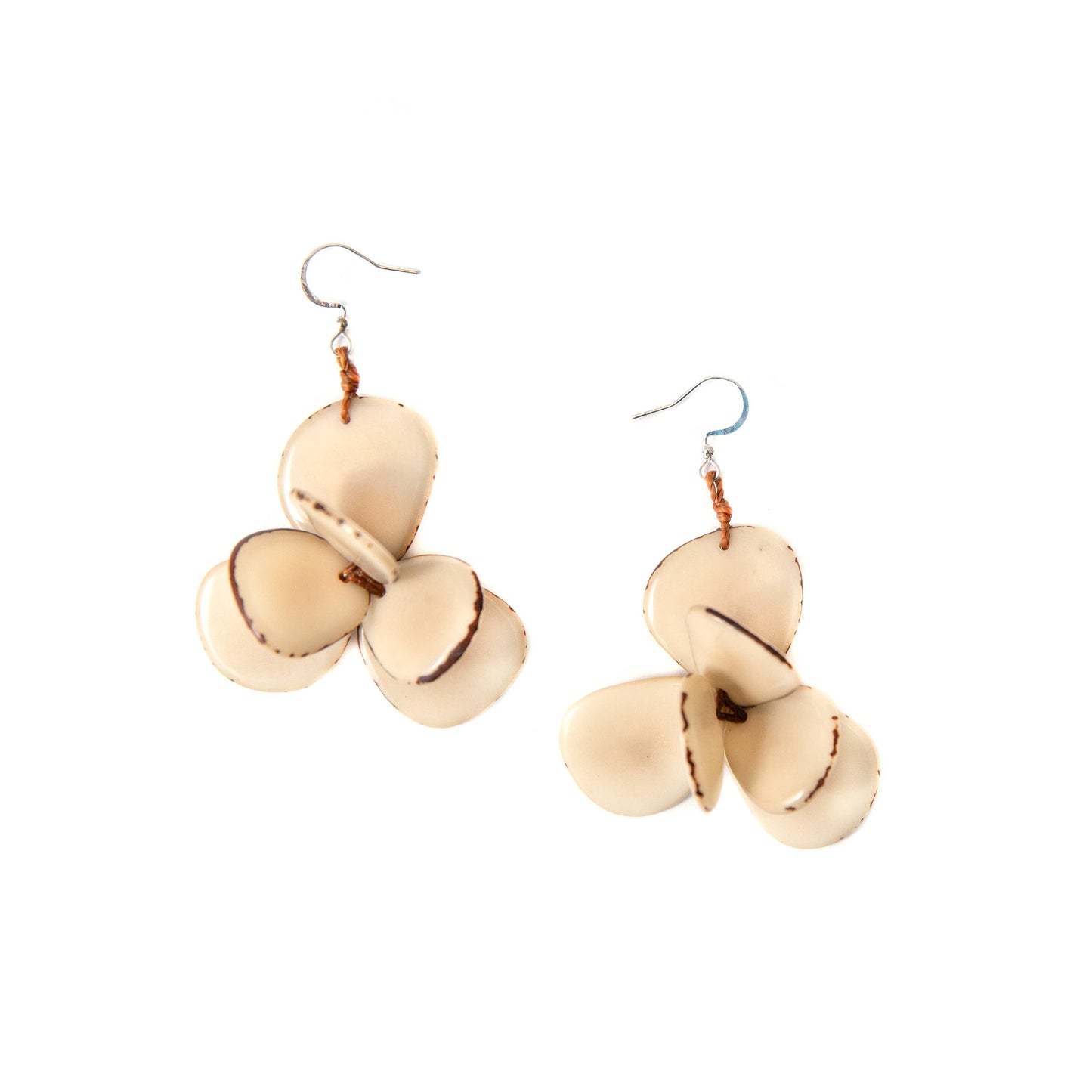 Organic Tagua Jewelry - Florence Earrings
