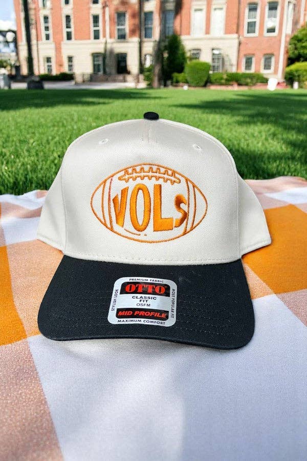 Nash Grey - Vols Football Natural/Black Embroidered Hat