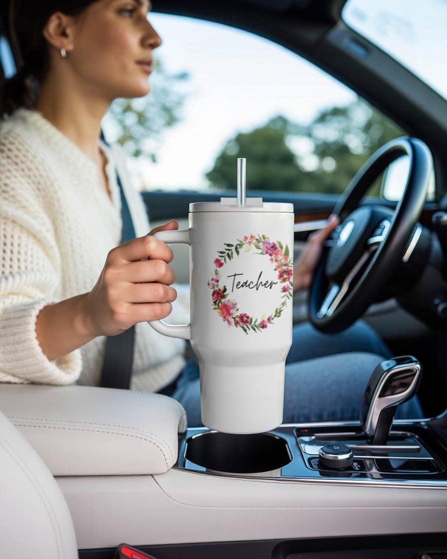 3dRose - 3dRose, Image of quote Teacher , Tumbler