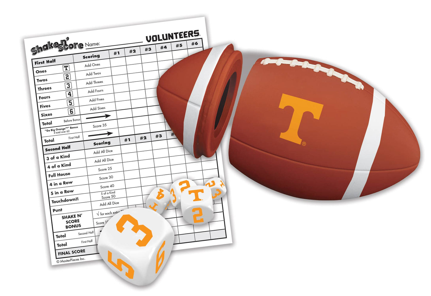 Masterpieces Puzzles - Tennessee Volunteers Shake n' Score