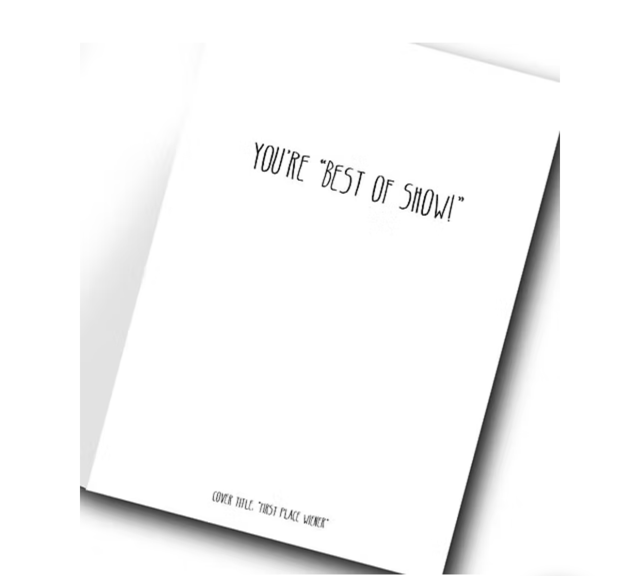 Doodlewags Greeting Card First Place Weiner