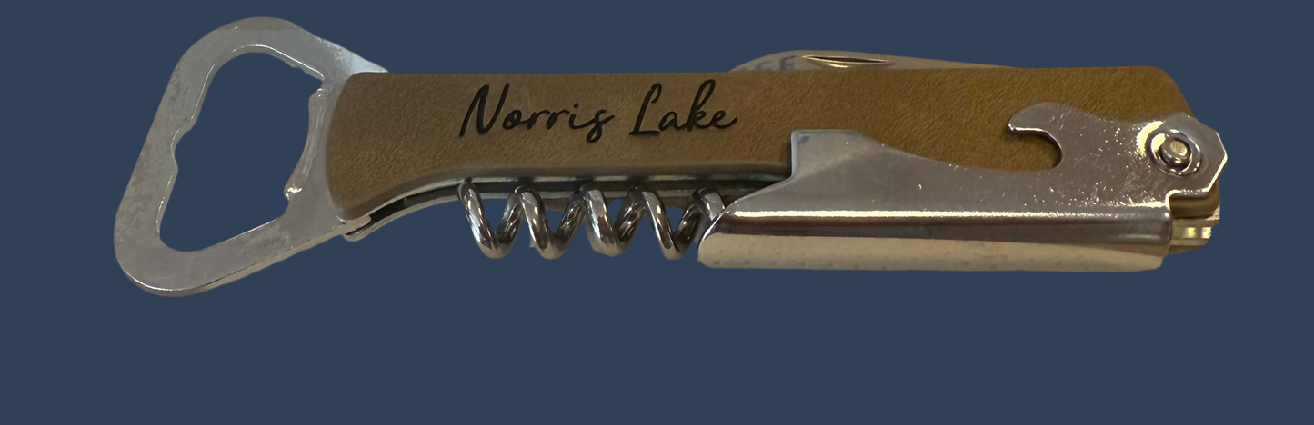 The Lillie Pad - Custom Wine Bottle Opener with City, State, Local Place Name
