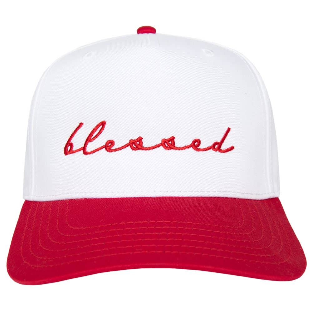 Katydid - Blessed (Cursive) Wholesale Two-Toned Vintage Hat