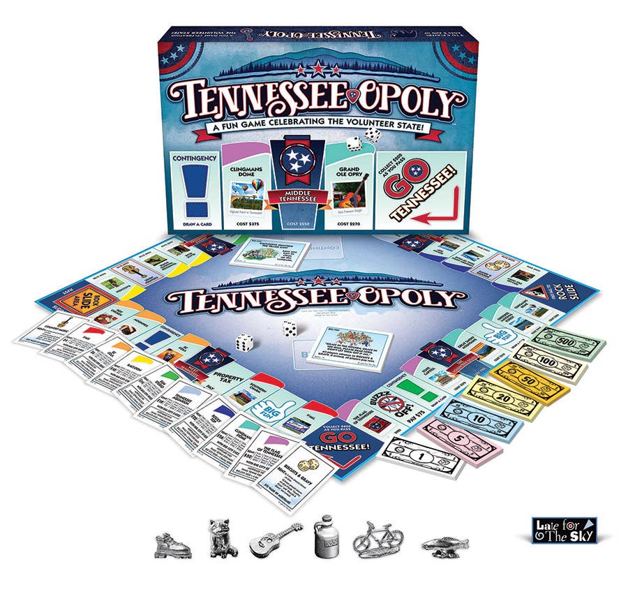 Outset Games and Cobble Hill Puzzles - Tennessee-Opoly (state) Board Game