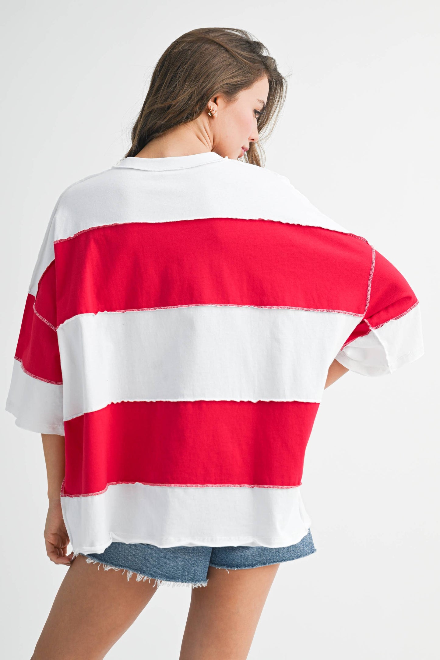 AEMI + CO - 8417FN Polly Color Block Top