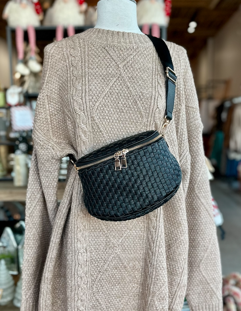 Hart & Lux - Birdie Saddle Checkered Crossbody Bag