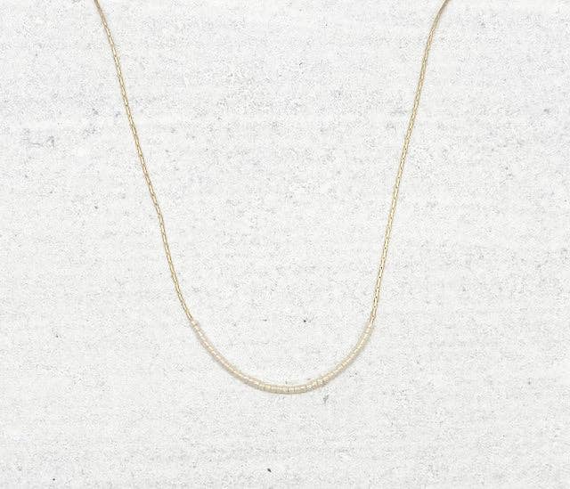 Hope + Vine - Hope Necklace - Gold/White