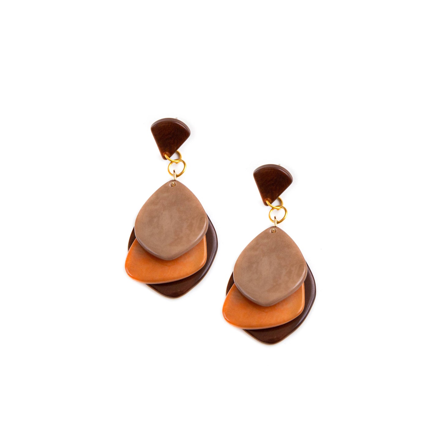 Organic Tagua Jewelry - Lauren Earrings