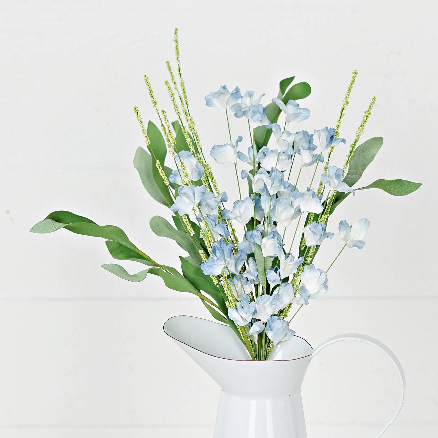 Holiday Depot Inc. - 35116- 19in Bush-Blue Cream Mountain Flowers