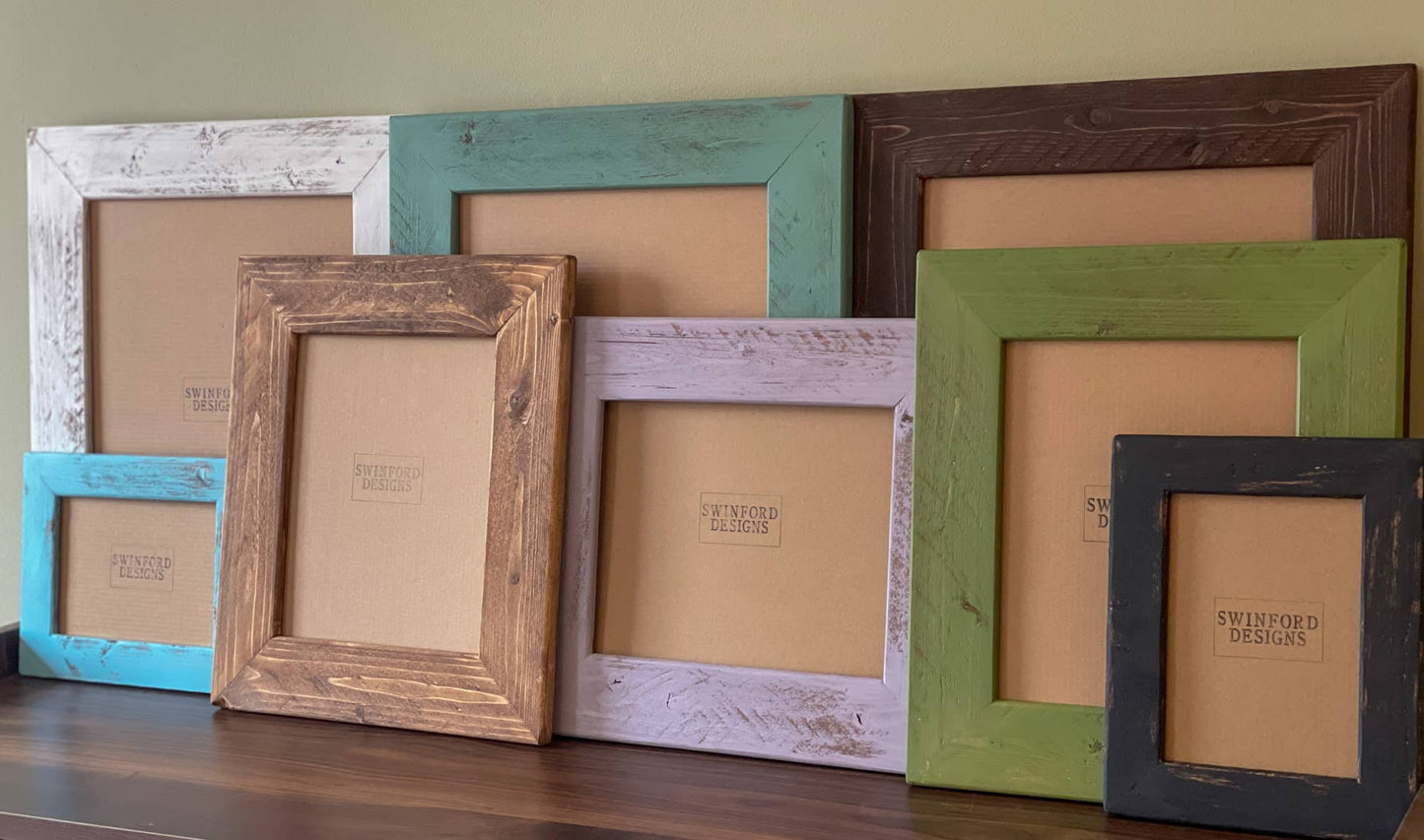 Swinford Designs - Handmade Wooden Picture Frames - Choose Your Size | Color