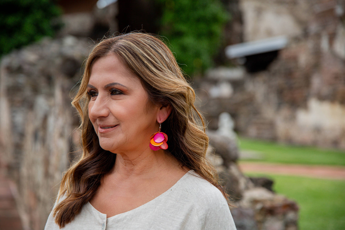 Organic Tagua Jewelry - Mariposa Earrings