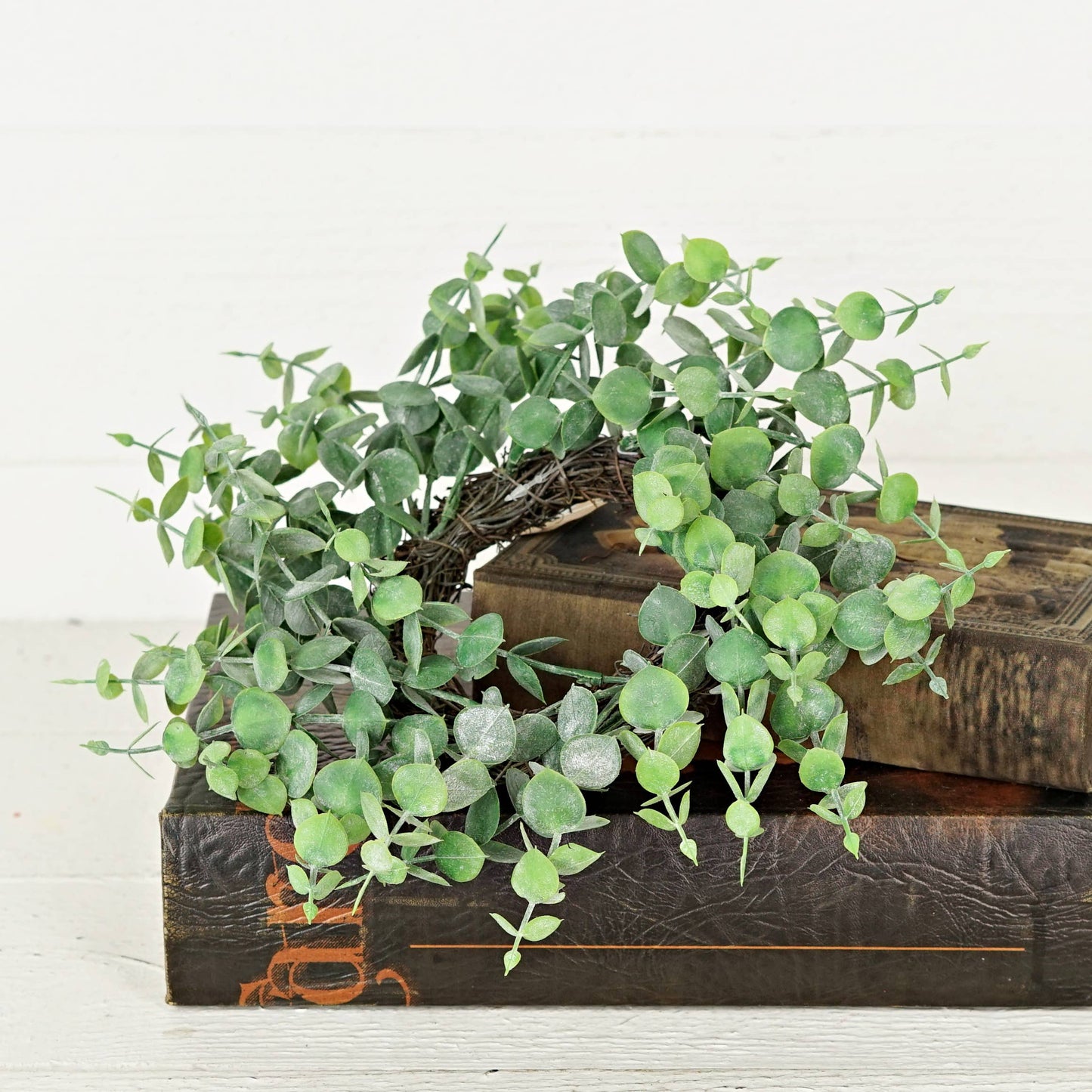 Holiday Depot Inc. - 550182-Fresh Touch Eucalyptus-12in Twig Wreath