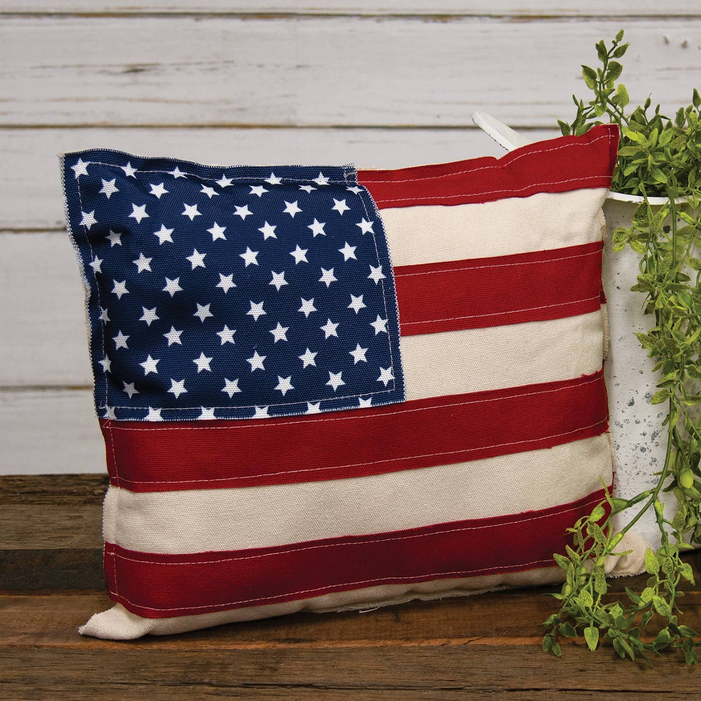 The Hearthside Collection - Patriotic Flag Fabric Pillow