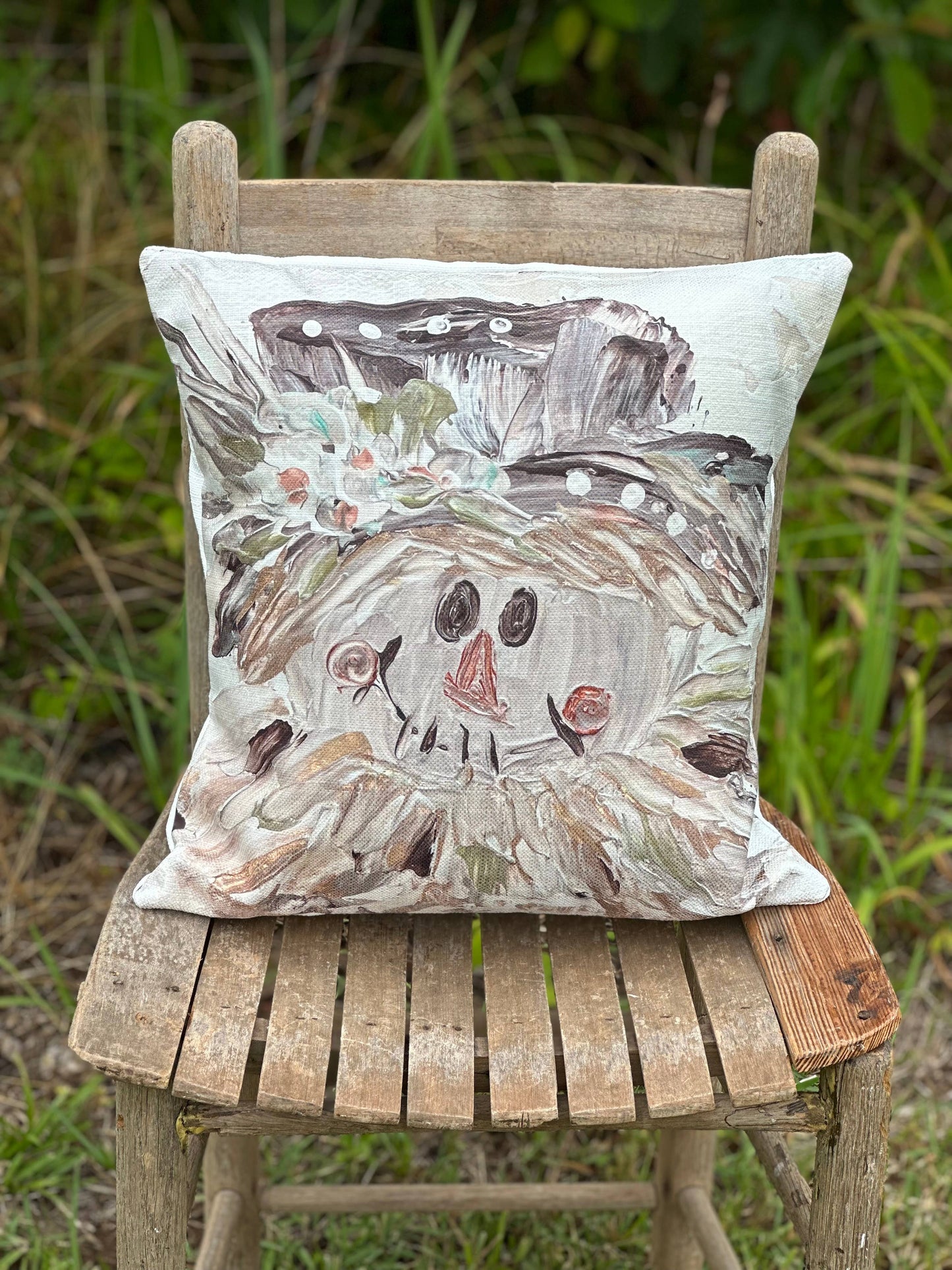 Southern Cotton Mill - GA Neutral Scarecrow Pillow
