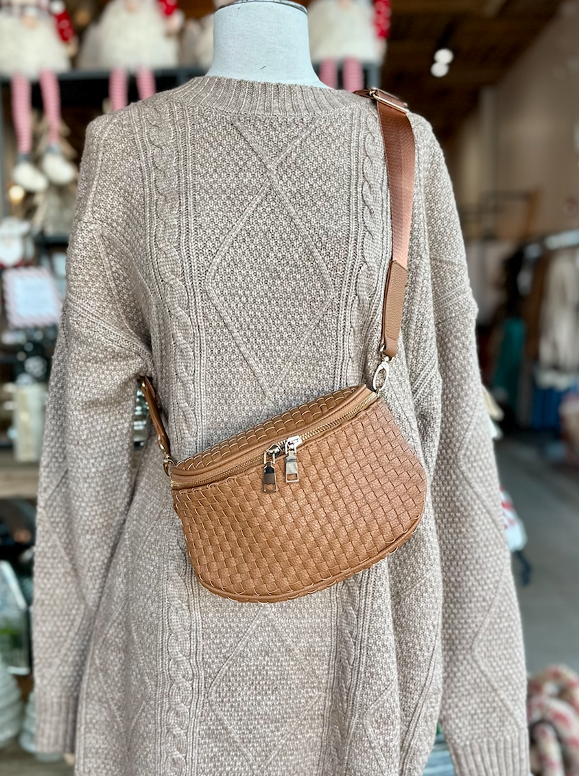Hart & Lux - Birdie Saddle Checkered Crossbody Bag