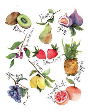 Grace Langdon Art - Fruit of the Spirit Watercolor Art Print