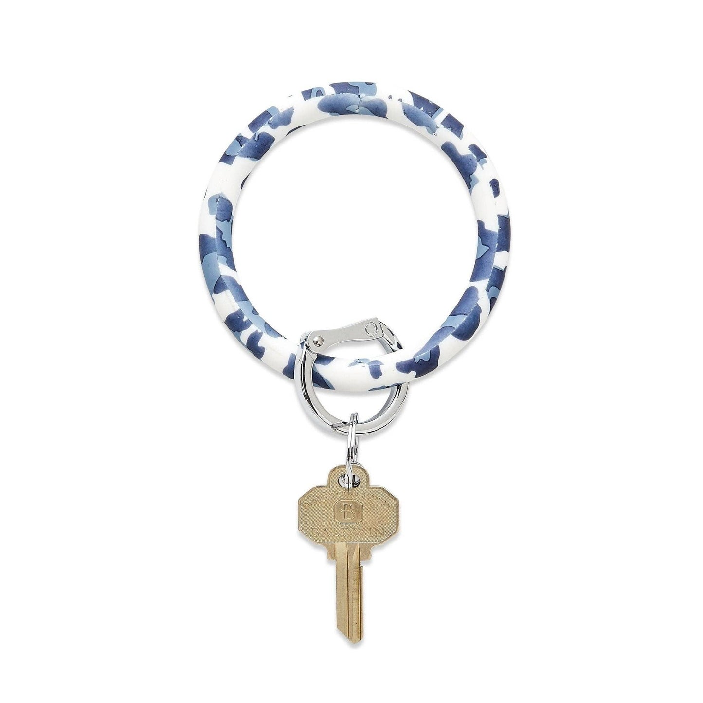 Oventure - Silicone Big O® Key Ring - Navy Leopard