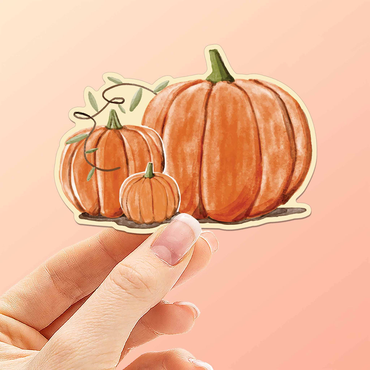 Sentinel Supply - Fall Pumpkins Sticker - Cute Halloween & Thanksgiving Gift