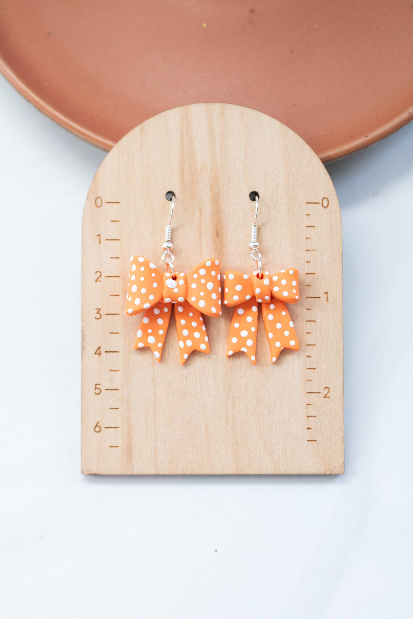 EJ Clay Co - TN Vols Orange & White Polka Dot Bows