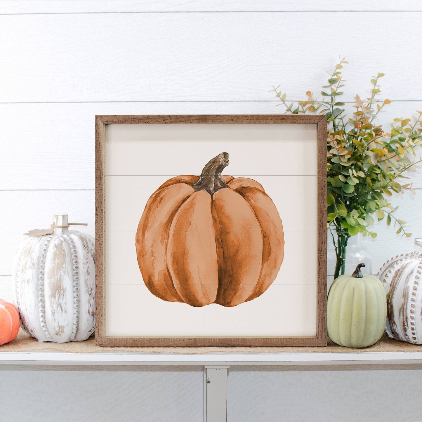 Kendrick Home - Watercolor Orange Pumpkin
