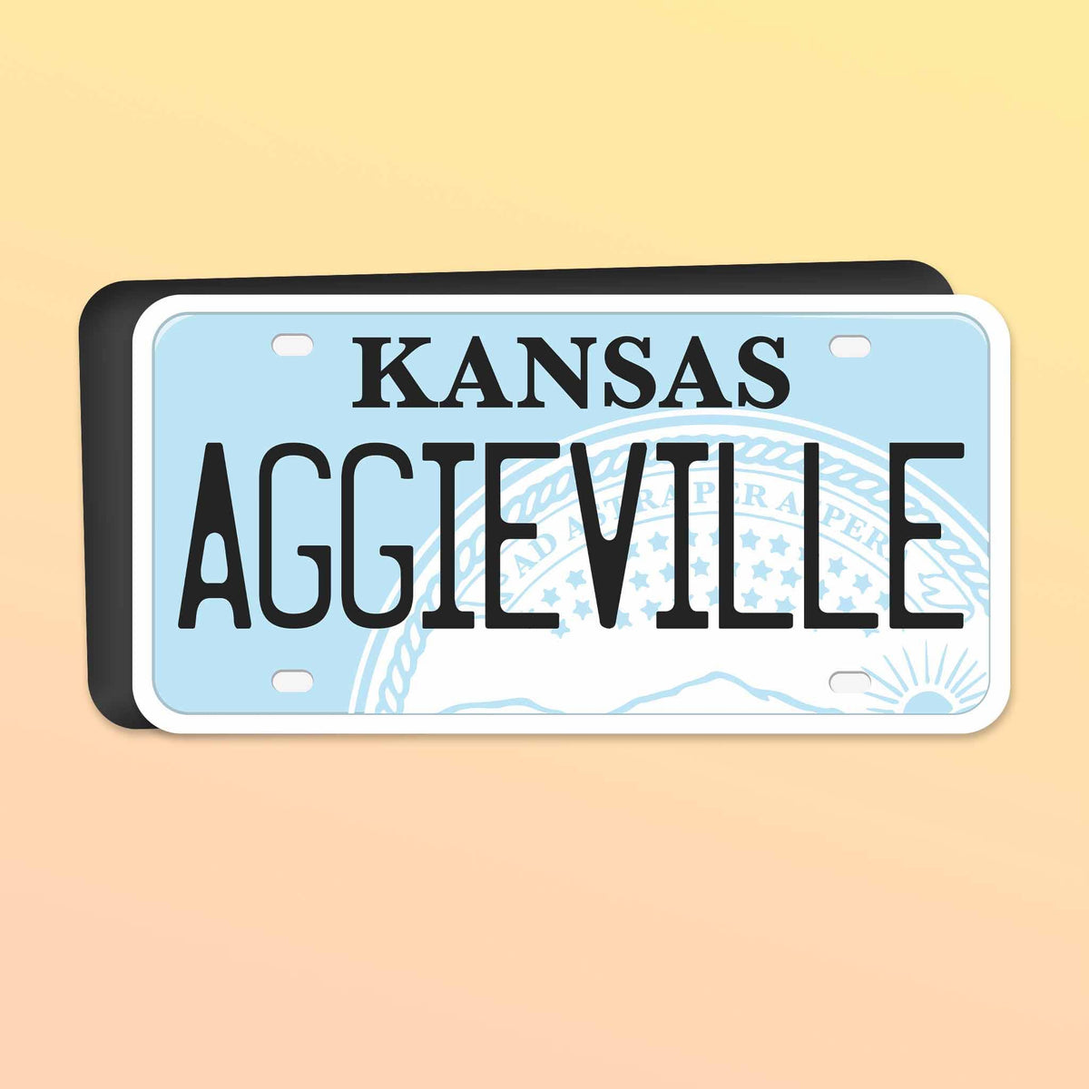 Sentinel Supply - Aggieville Kansas Car Magnet - Flexible KS Fridge Magnet
