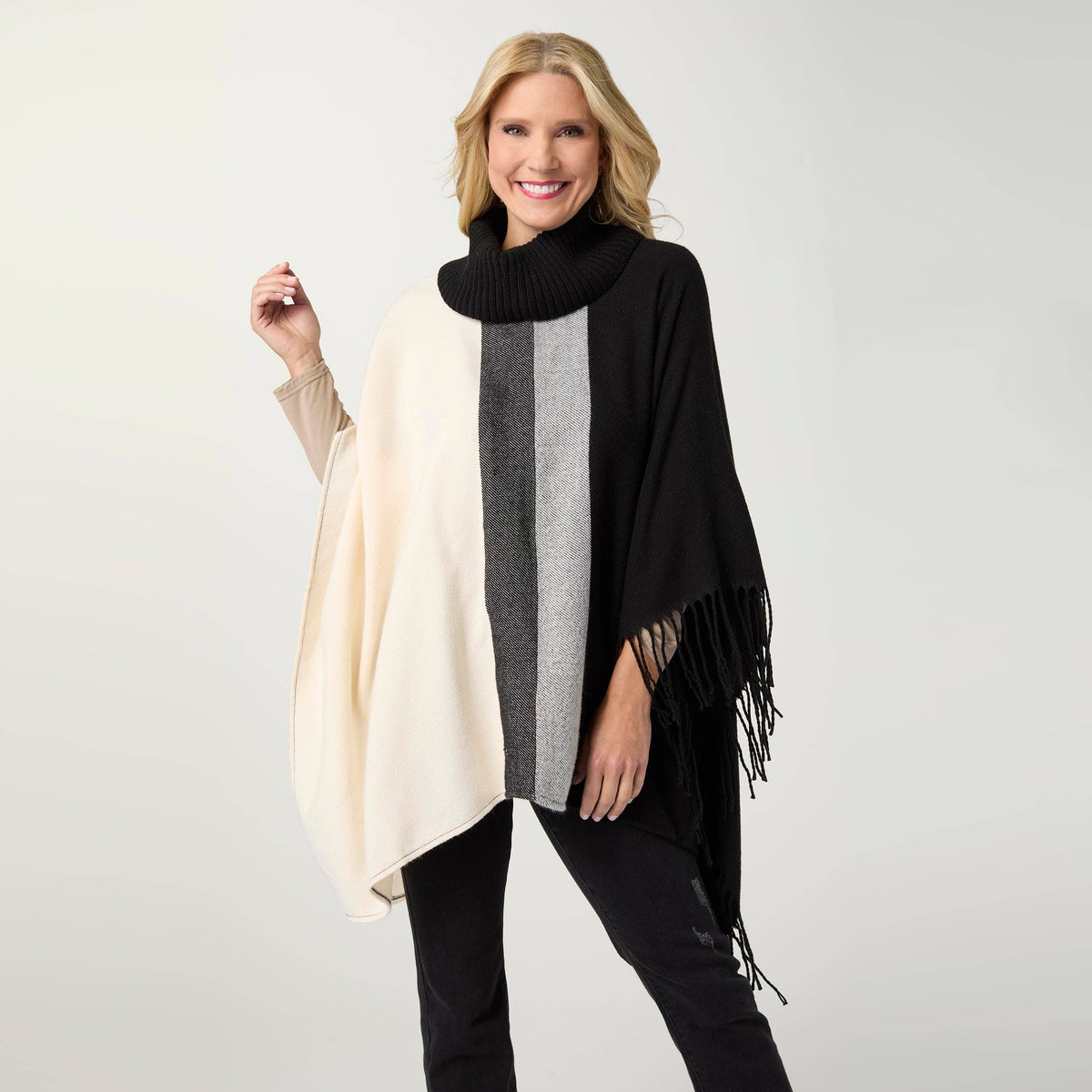 COCO + CARMEN - Martina Turtleneck Poncho-Fall