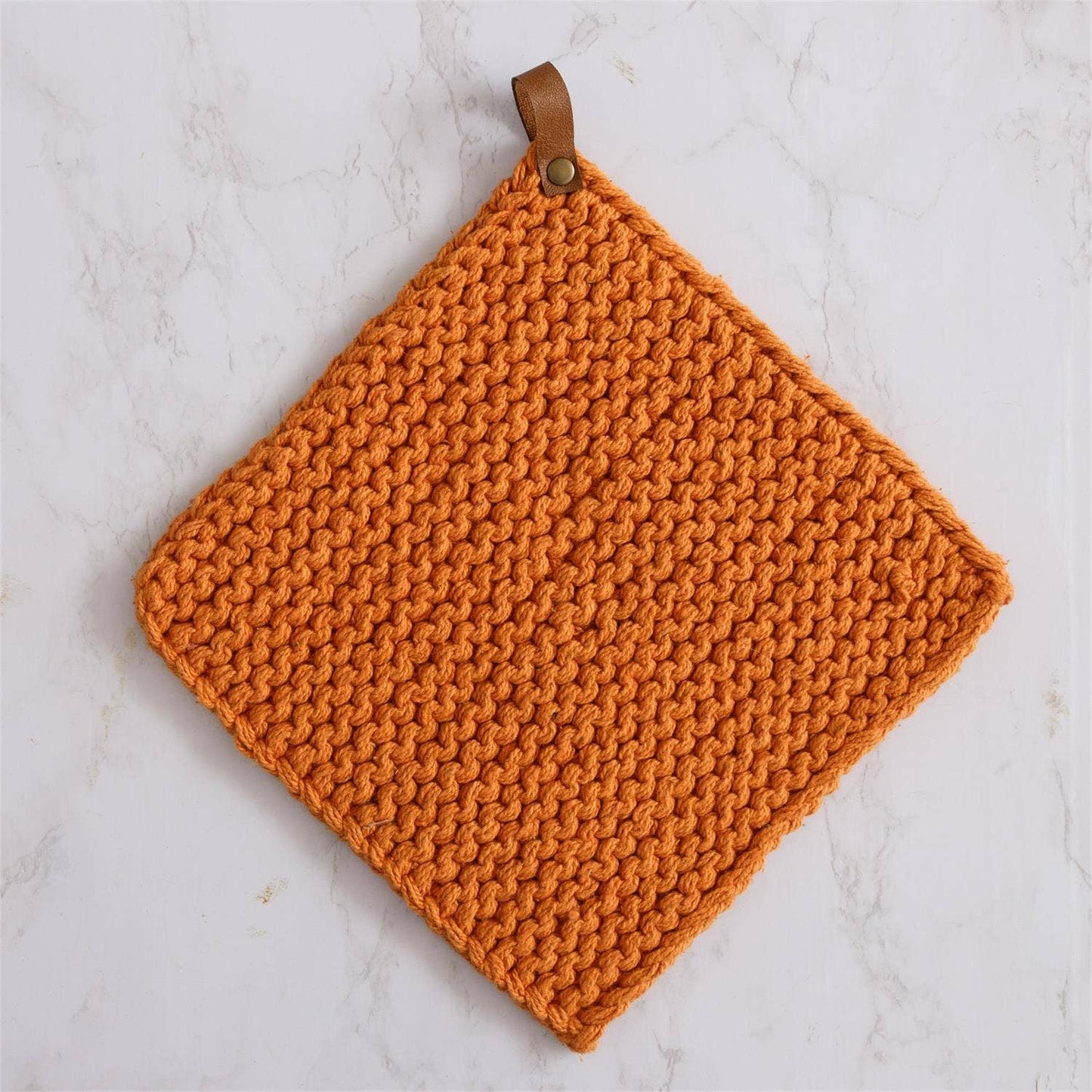 Audrey's Home & Gift - Knitted Pot Holder - Rust (Pk/02)