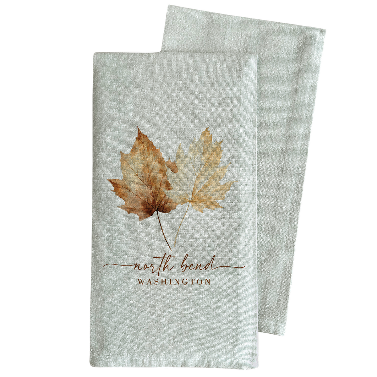 Porter Lane Home - Custom City State Leaves Tea Towel