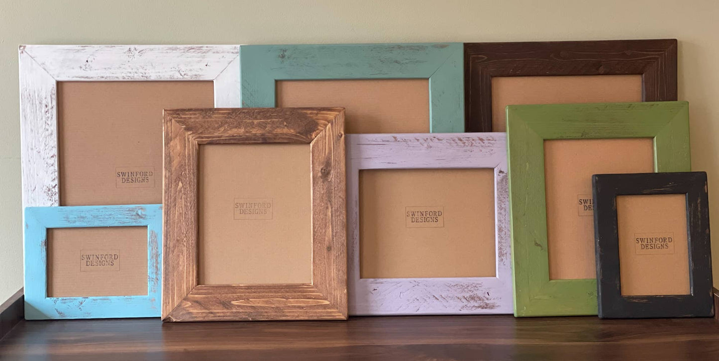 Swinford Designs - Handmade Wooden Picture Frames - Choose Your Size | Color
