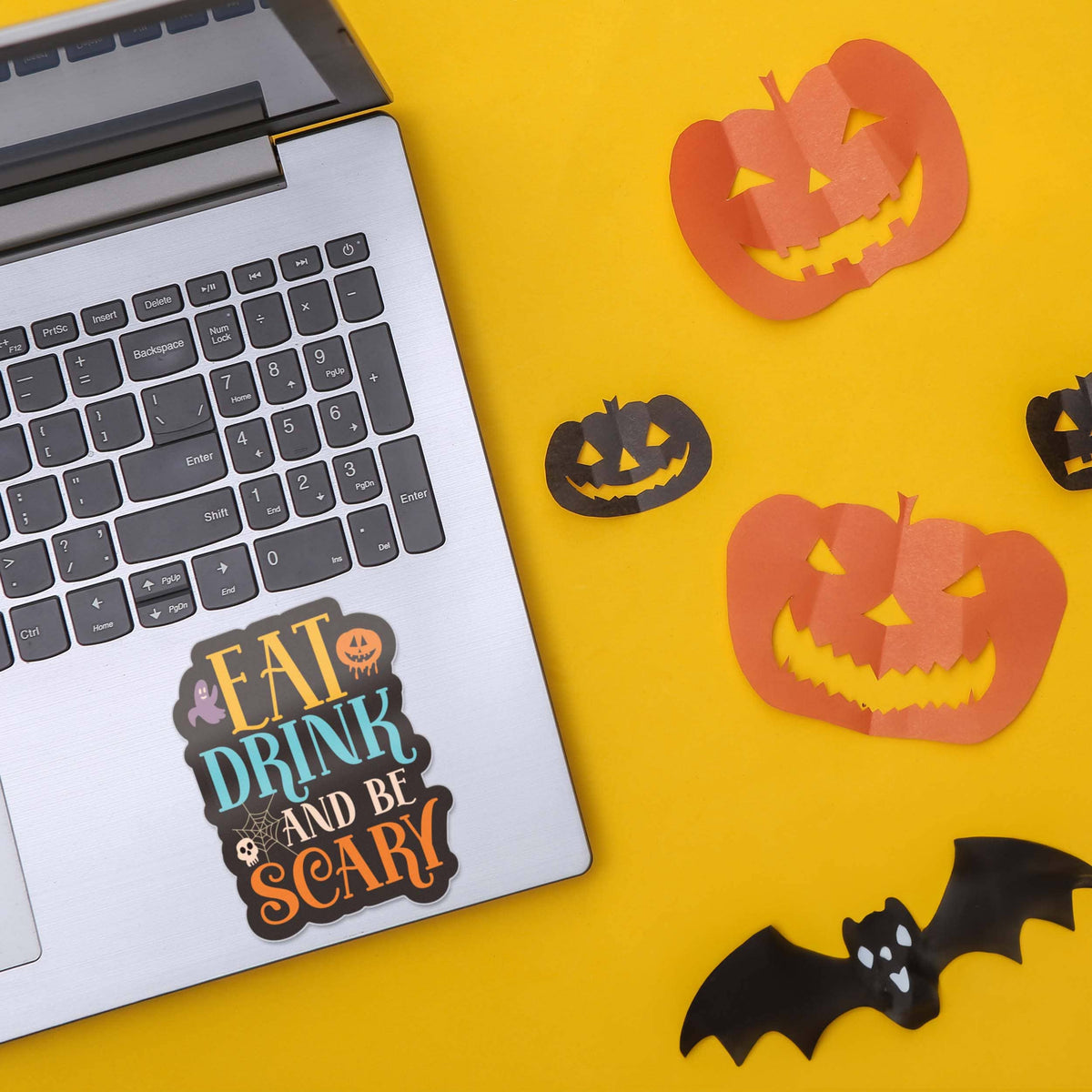 Sentinel Supply - Eat, Drink, and Be Scary Halloween Sticker - Cute Fall Gift