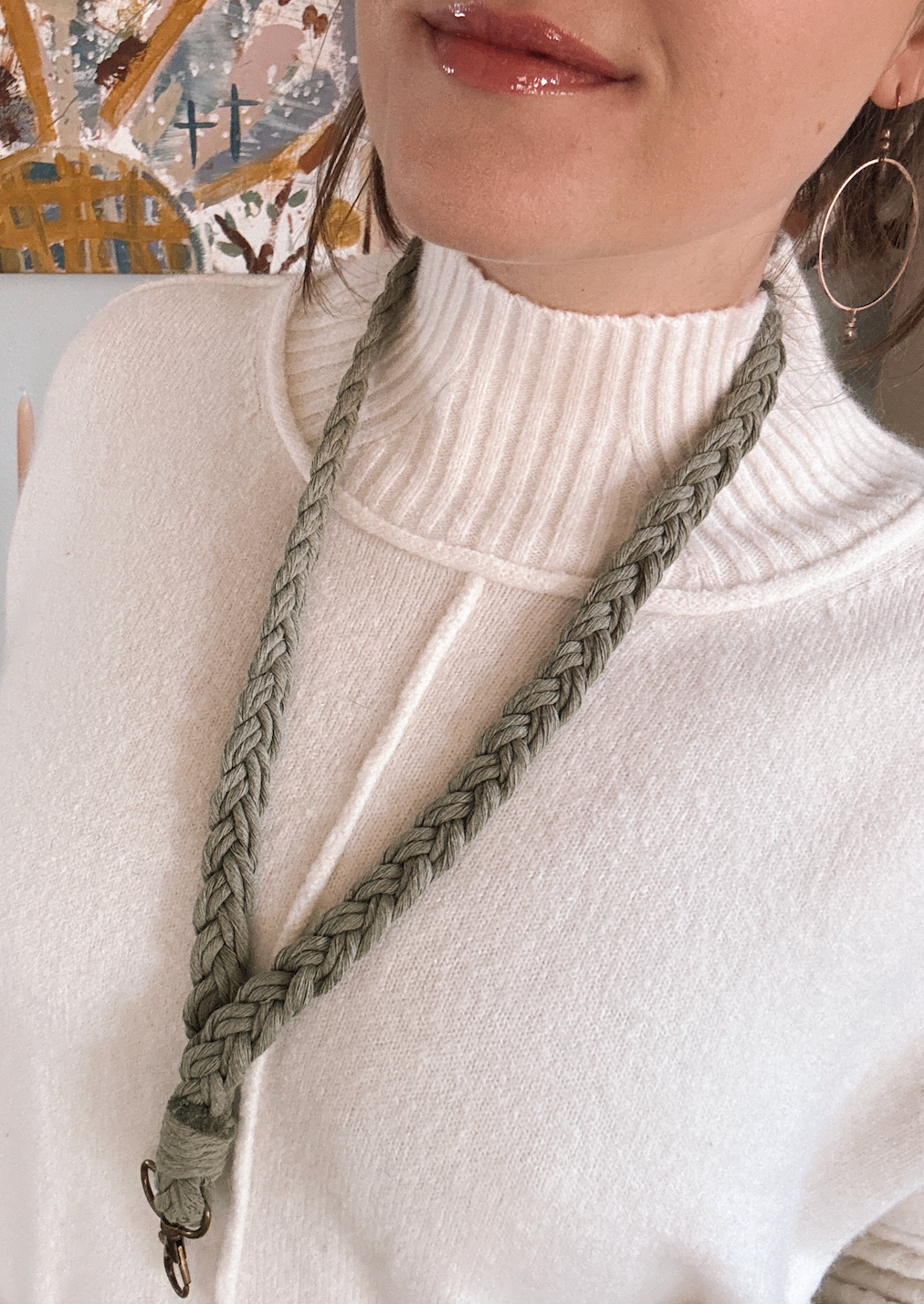 Offhand Fibers - Boho Lanyard | Badge ID Holder
