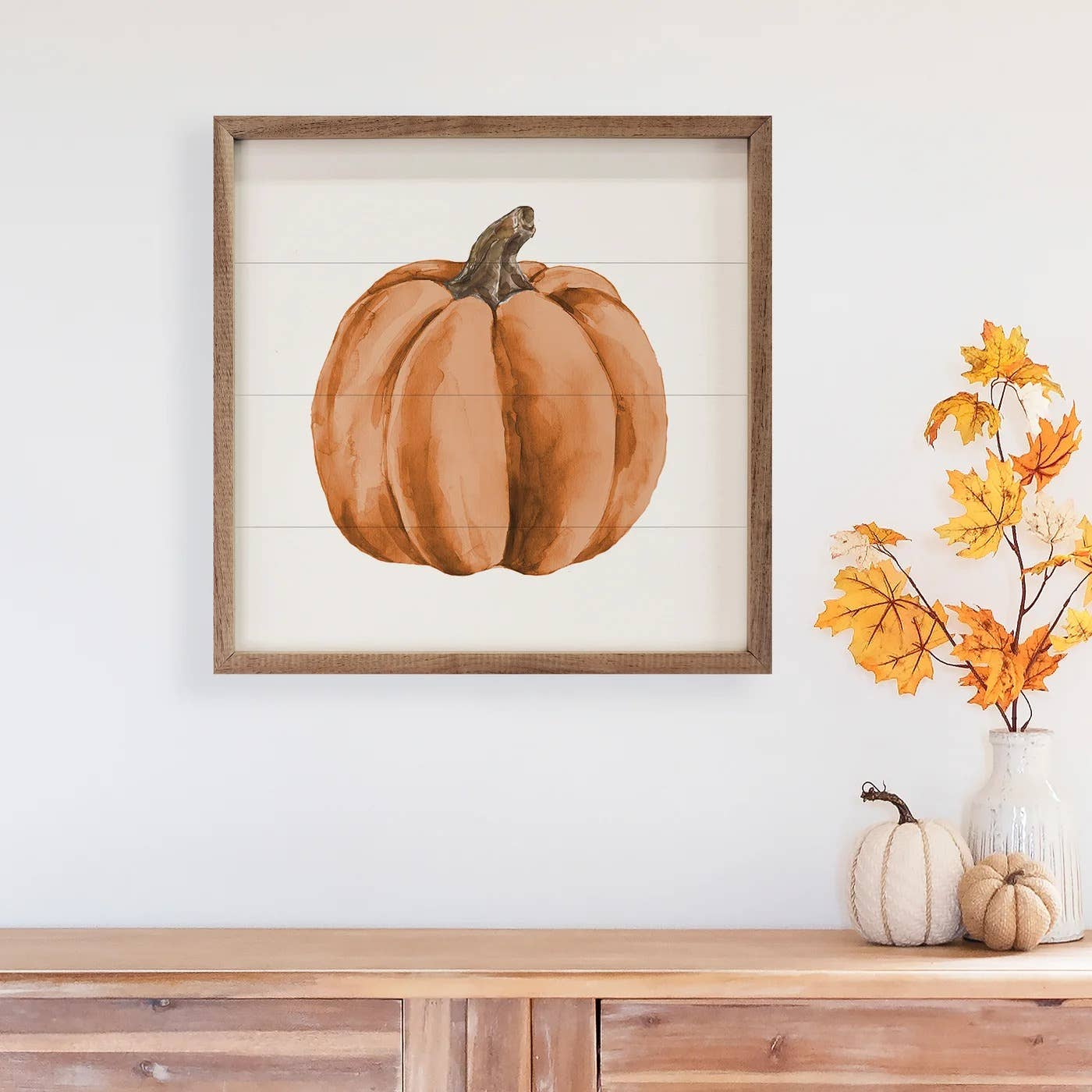 Kendrick Home - Watercolor Orange Pumpkin