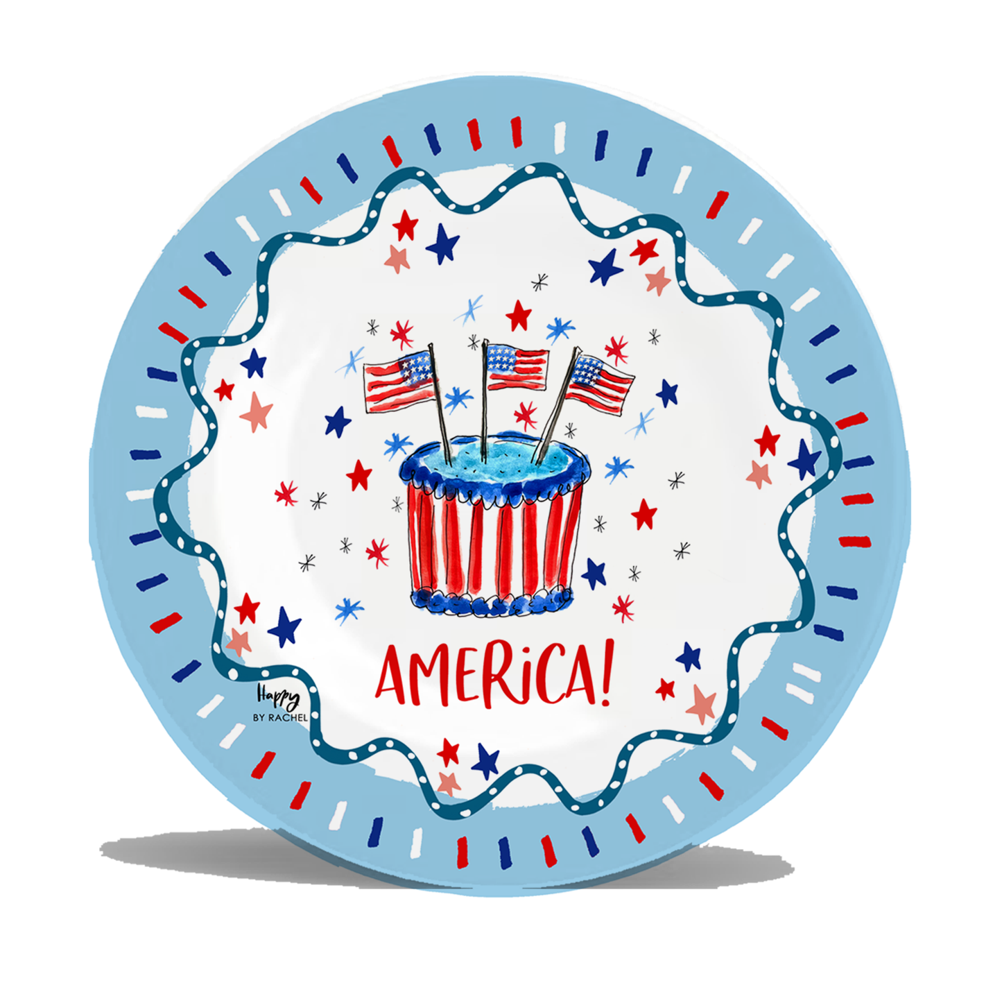 Happy By Rachel, LLC - Celebrate America Plate (set of 4)