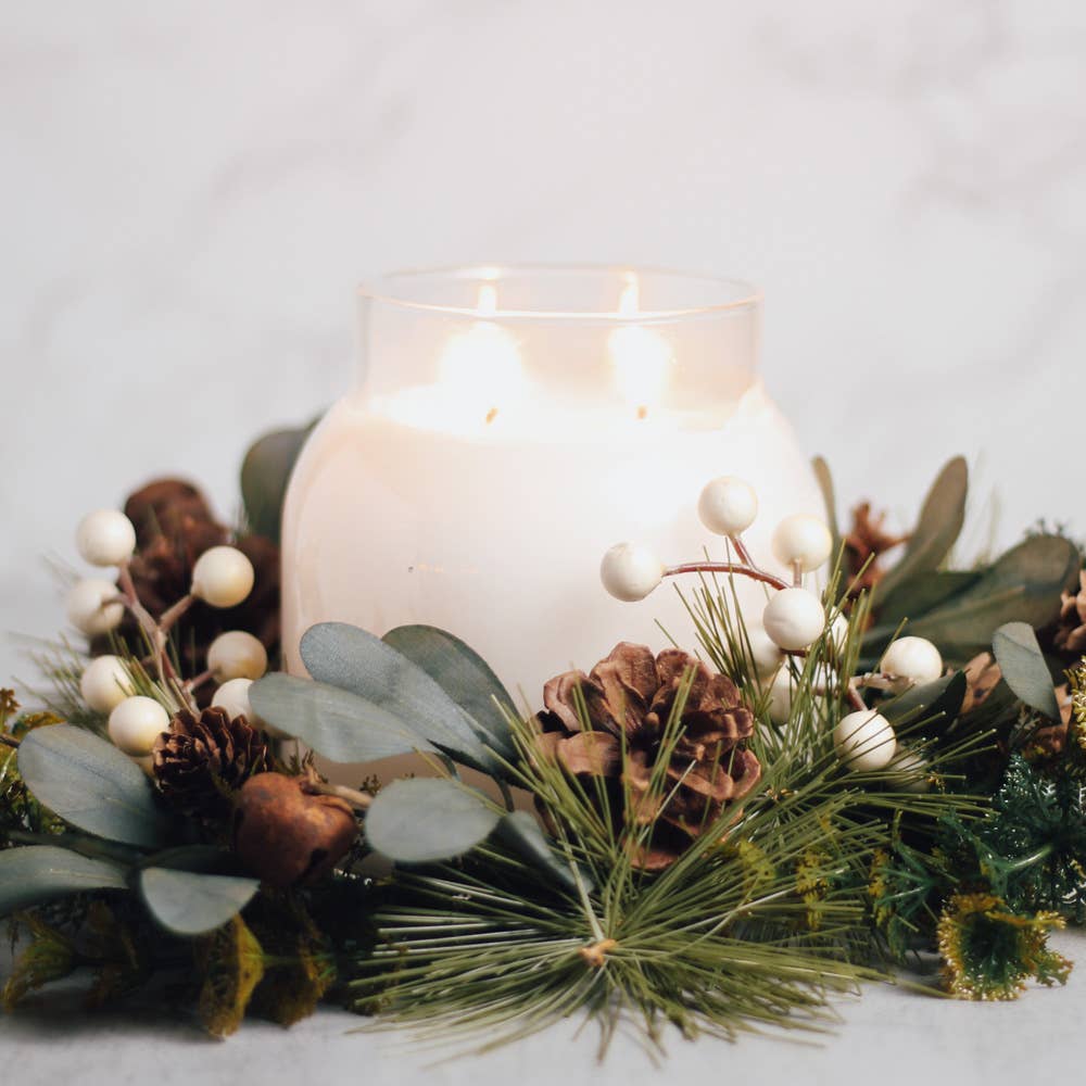 A Cheerful Giver - Pearl & Earthy Eucalyptus Candle Ring