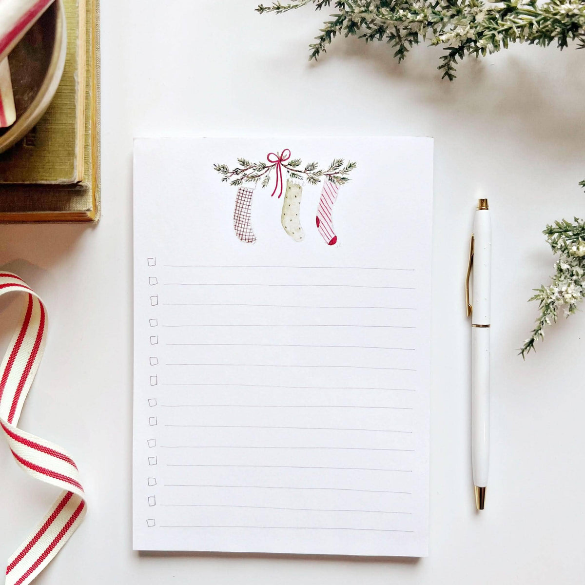 emily lex studio - Christmas checklist notepad