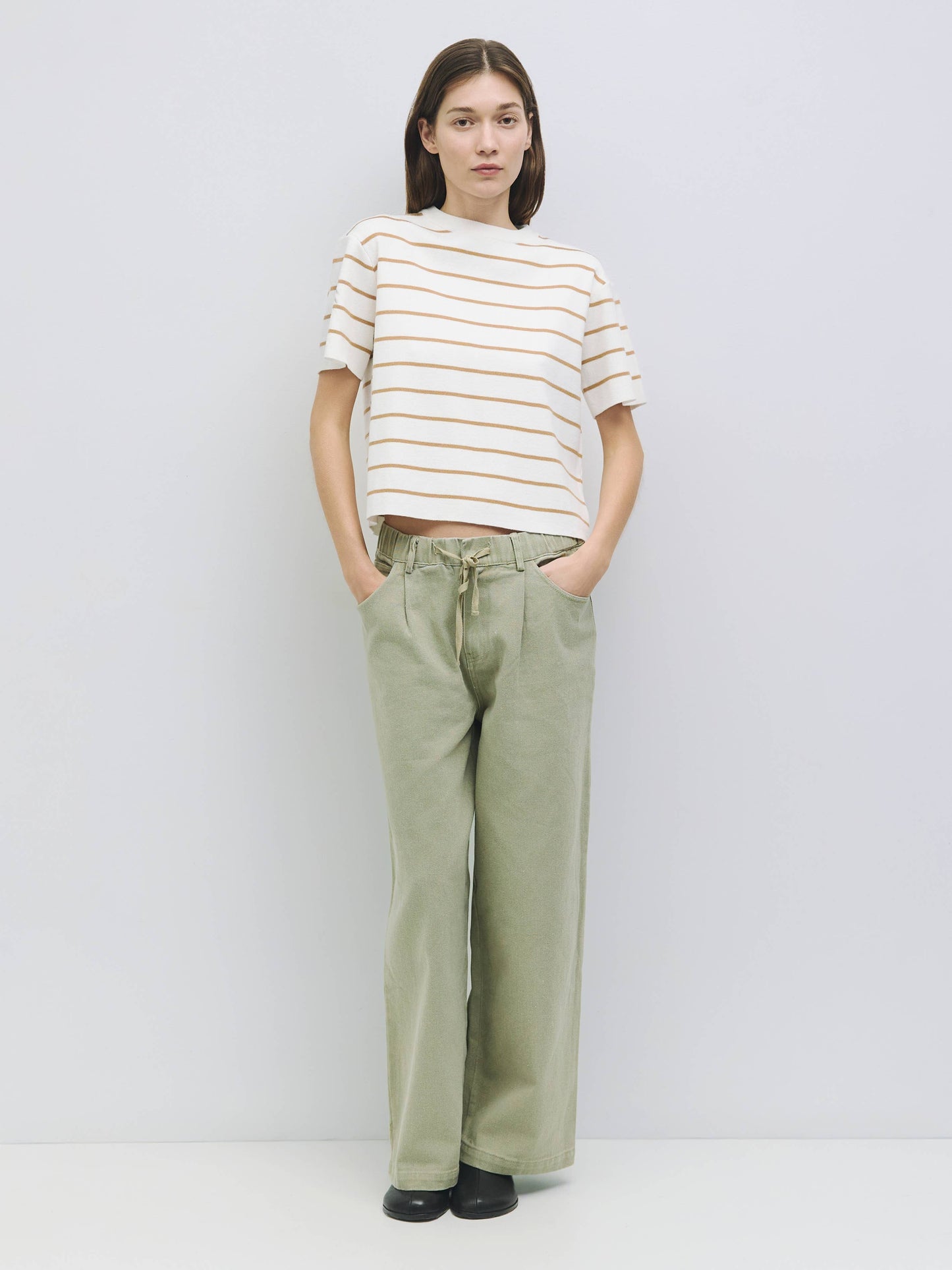 MOD REF - The Sade Top | Striped Boxy T-Shirt