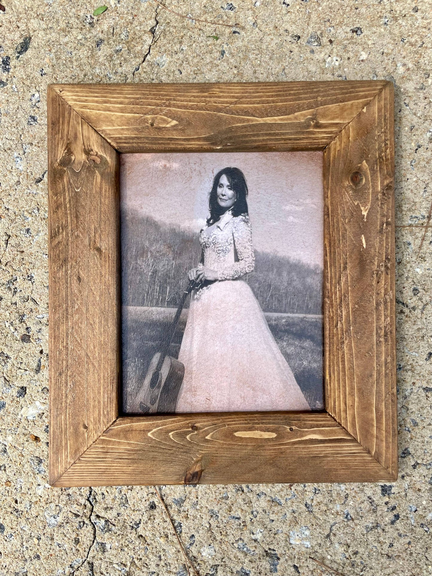 Swinford Designs - Antiqued Loretta Lynn Picture - Choose your Size & Frame