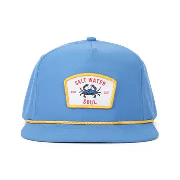 SALT WATER SOUL - Youth Crab Blue Rope Snapback Hat