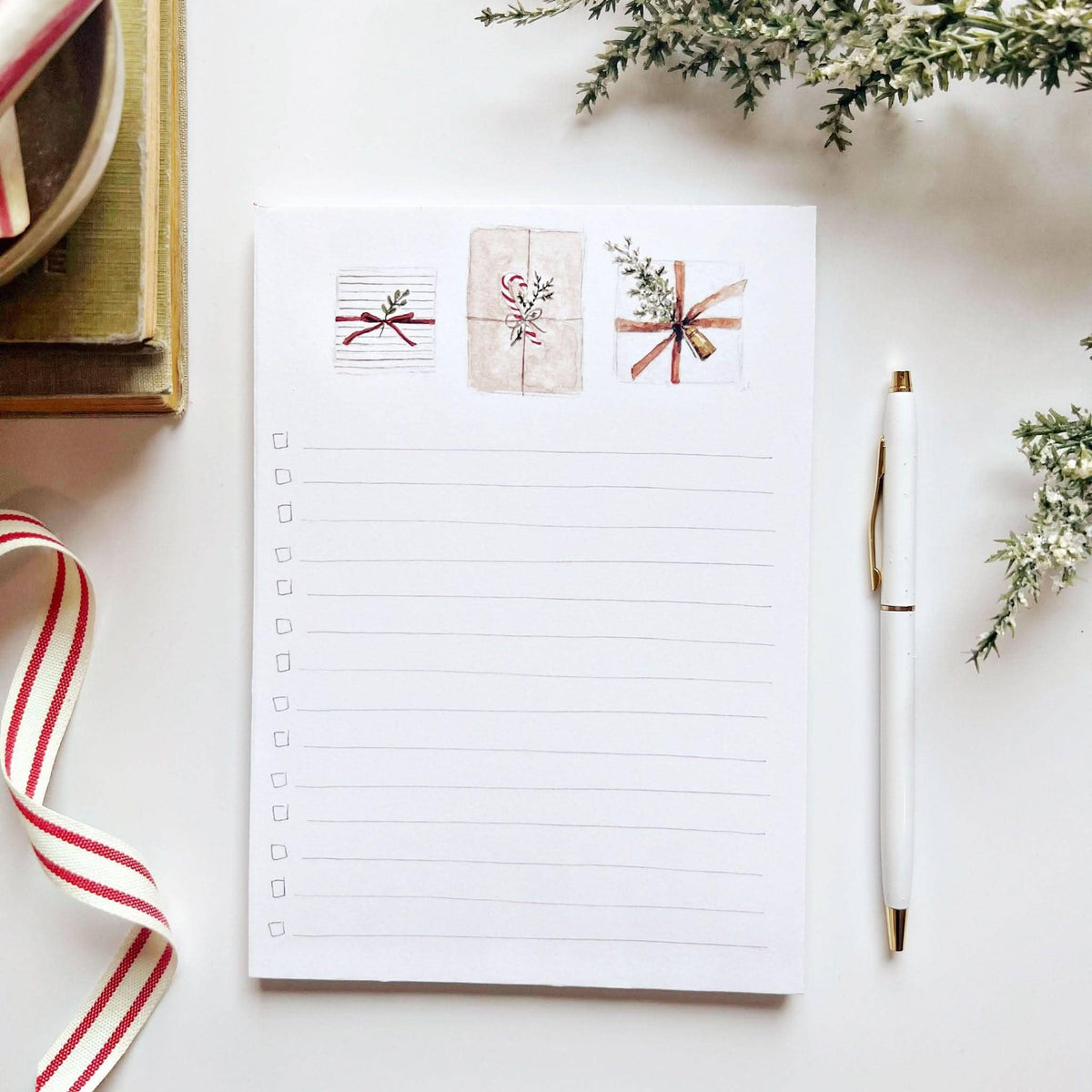 emily lex studio - Christmas checklist notepad