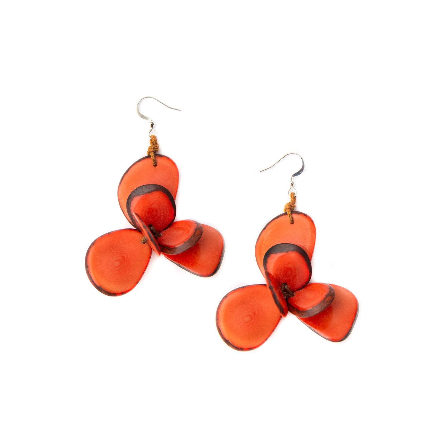 Organic Tagua Jewelry - Florence Earrings