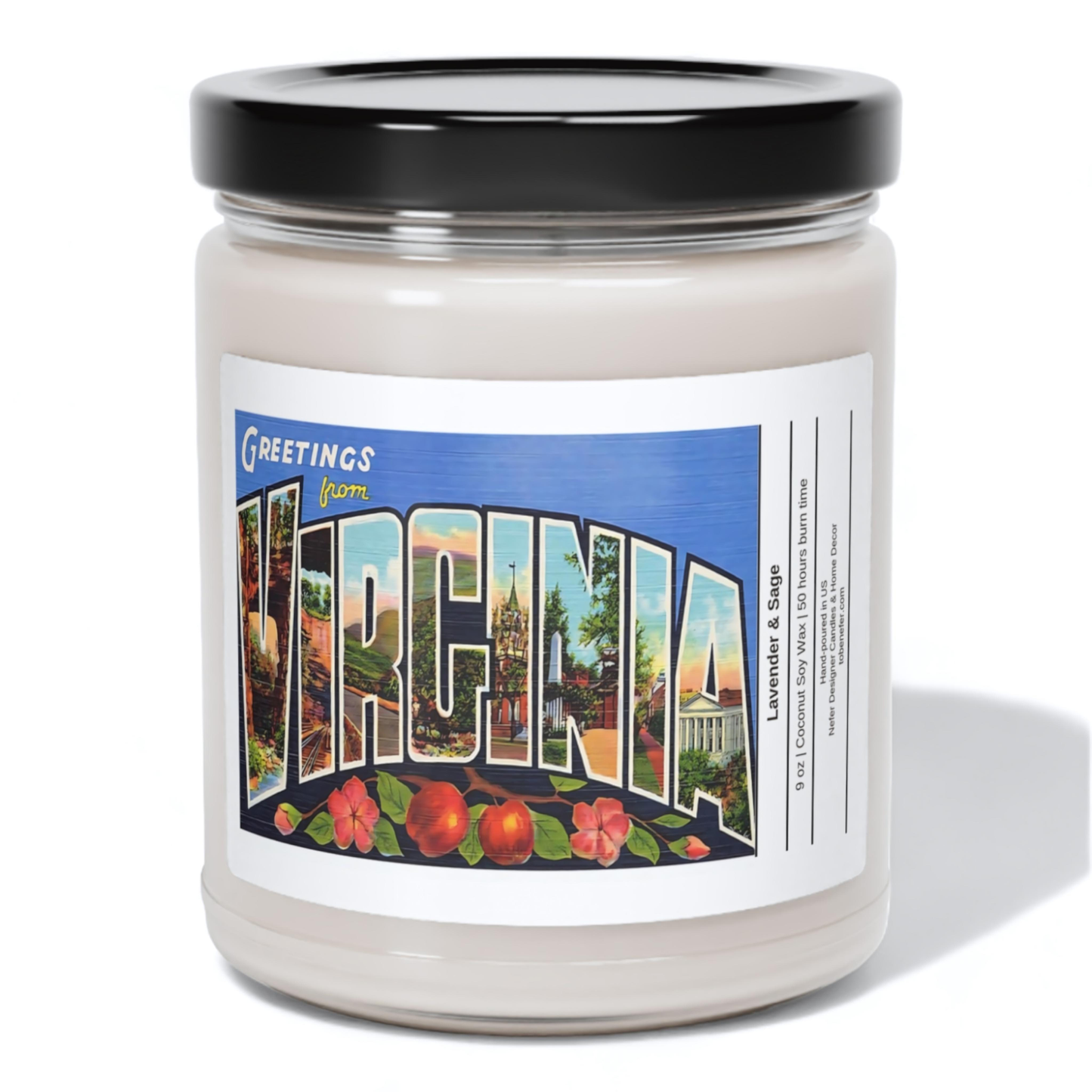 Nefer Designer Candles & Home Decor - Virginia | State Scented Candle