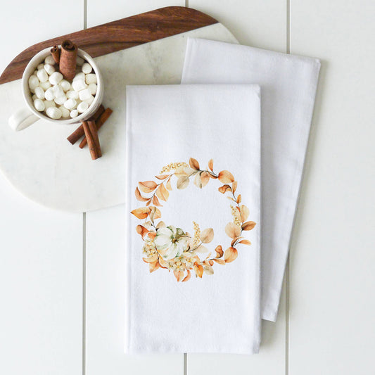 Porter Lane Home - Pumpkin Fall Wreath Tea Towel