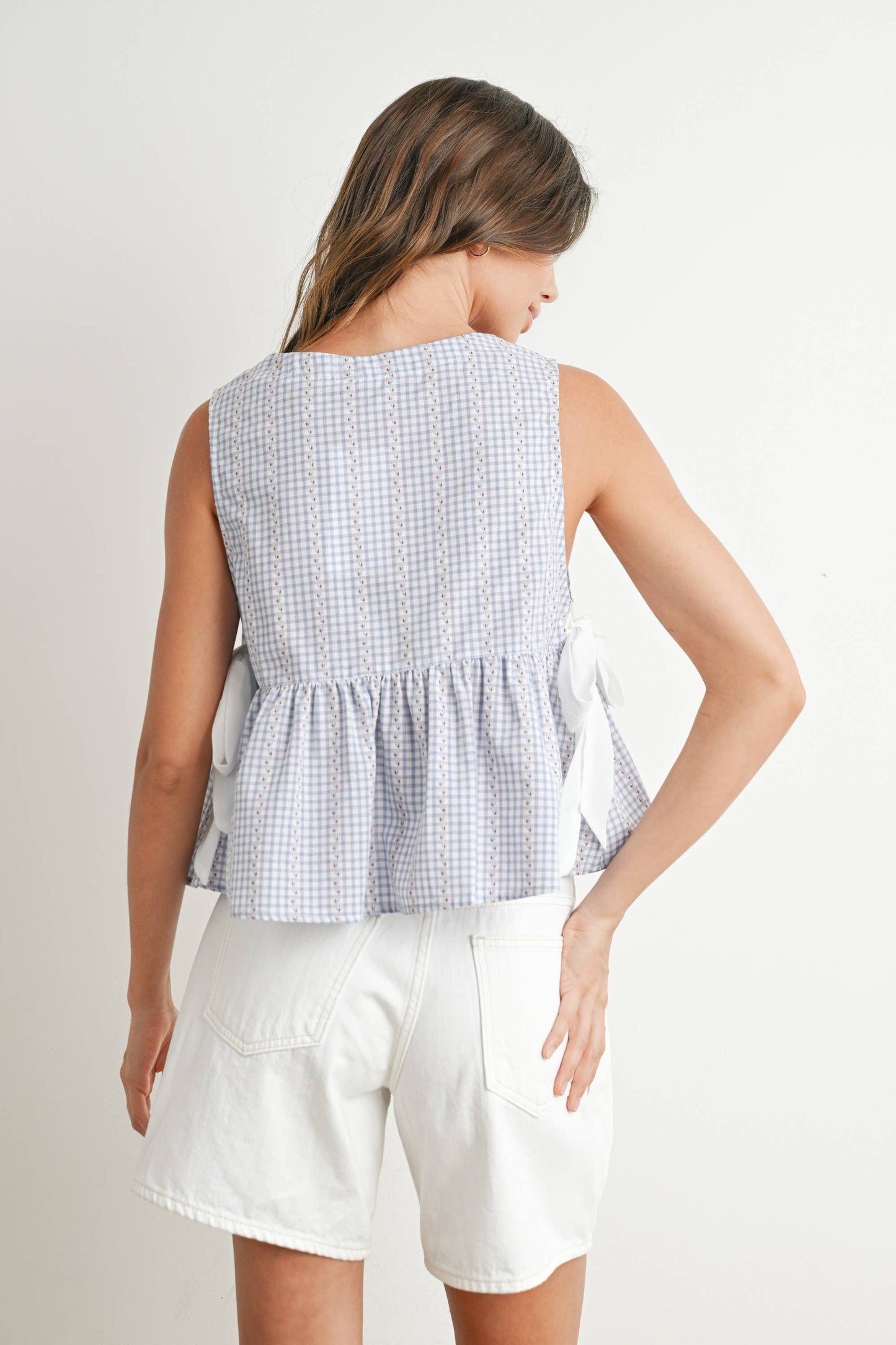 BUTTERMELON - Sky Meadow Peplum Top - BMT7750
