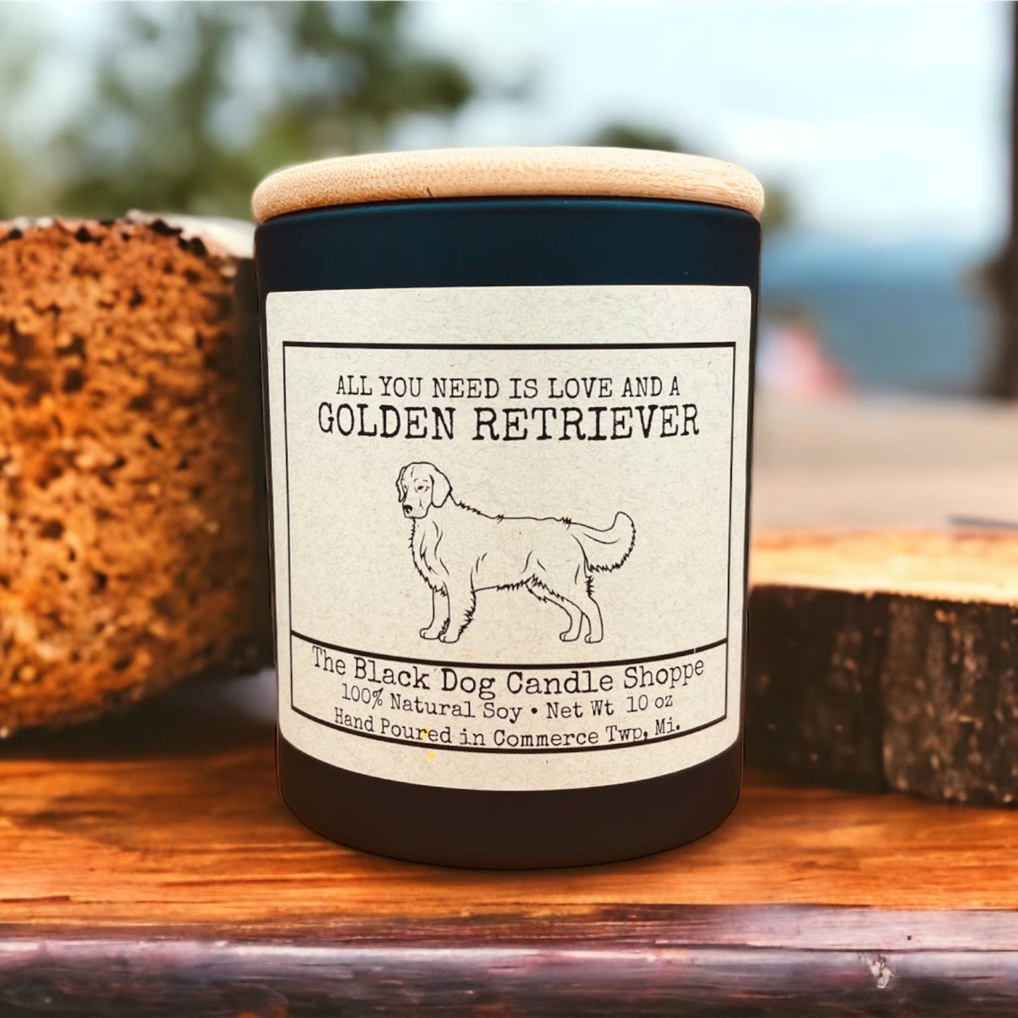 The Black Dog Candle Shoppe - Golden Retriever Dog Breed Candle
